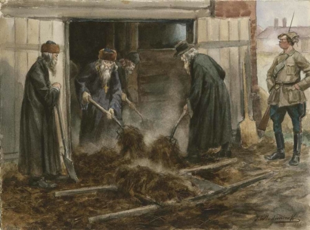 Forced labor of Russian clergy by the Jewish Bolsheviks, 1919